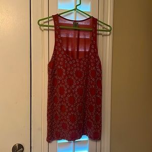 Anthropologie embroidered Tank top